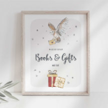 Cartel de fiesta de Books and Gifts Wizard