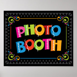 Póster Cartel de Fiesta de CABINA DE FOTOS