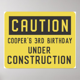 Póster Cartel de Fiesta de Cumpleaños de Cualquier Edad e