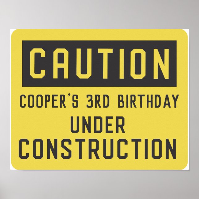 Póster Cartel de Fiesta de Cumpleaños de Cualquier Edad e (Frente)