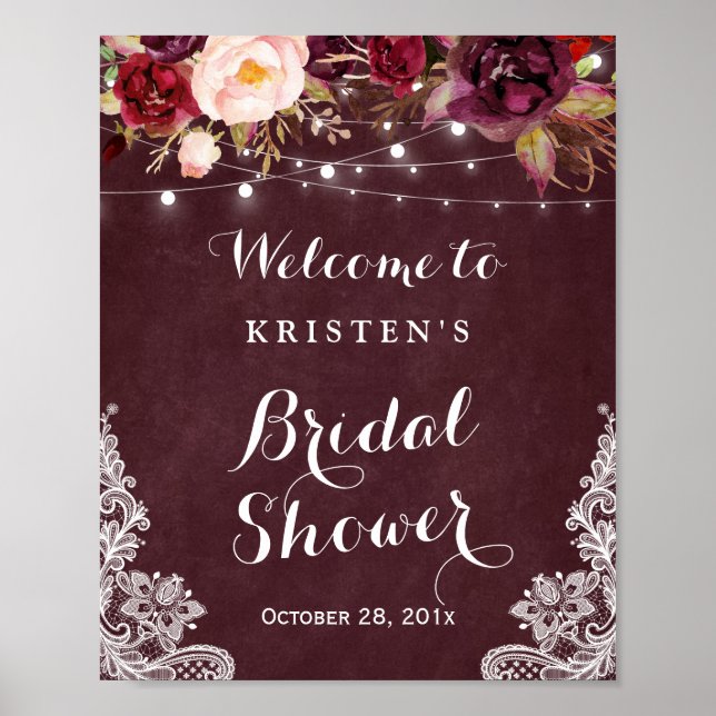 Póster Cartel de Fiesta de Despedida de Soltera con Flore (Frente)