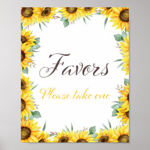 Póster Cartel de fiesta de girasoles