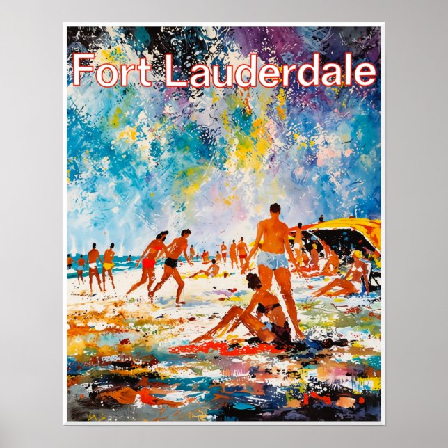 Póster Cartel de Fort Lauderdale  (Frente)