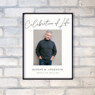 Póster Cartel de Foto conmemorativa de Celebración Modern