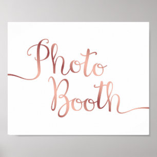 Póster Cartel de FOTOGRAFÍA Rosa Dorado Chic