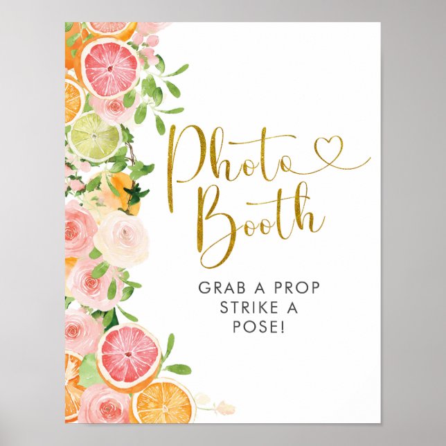 Póster Cartel de Fotomatón de Despedida de Soltera de Cít (Frente)