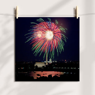 Póster Cartel de fuegos artificiales en DC