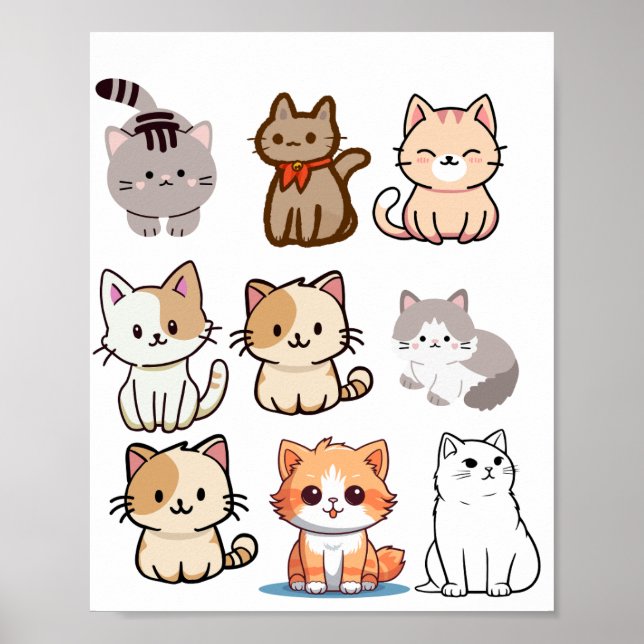 PÓSTER CARTEL DE GATOS (Frente)