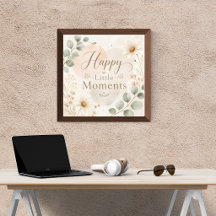 Cartel de Guardería Momentos Felices Pequeños