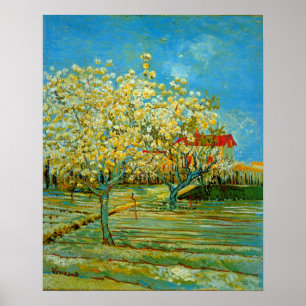 Póster Cartel de Huerto en flor de Vincent van Gogh