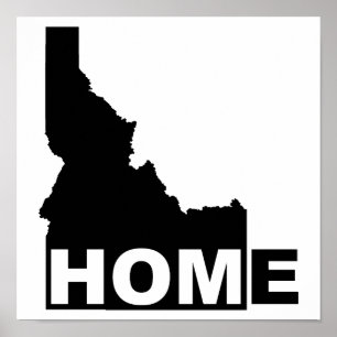Póster Cartel de Idaho Hogar Lejos del Estado