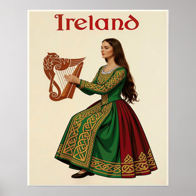 Póster Cartel de Irlanda (Frente)