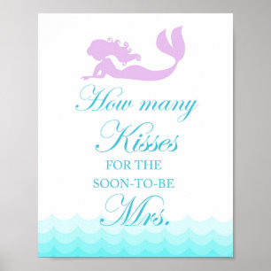 Póster Cartel de Juego de Cuántos Besos para Despedida de