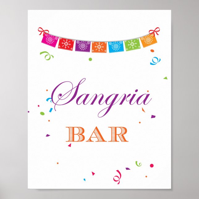 Póster Cartel de juego para Fiesta Bridal Shower de 8x10 (Frente)