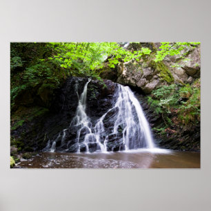 Póster Cartel de la cascada Fairy Glen, Rosemarkie, Escoc