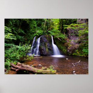 Póster Cartel de la cascada Fairy Glen, Rosemarkie, Escoc