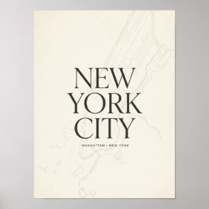 Póster Cartel de la ciudad de Nueva York