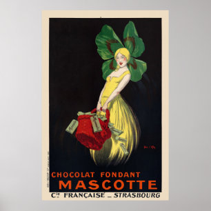 Póster Cartel de la cosecha de chocolate 1920