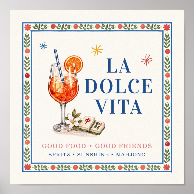 Póster Cartel de La Dolce Vita Spritz & Stacks (Frente)