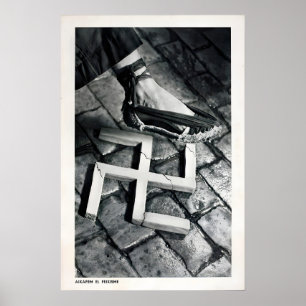 Póster Cartel de la Guerra Civil Española Aplastamos el F