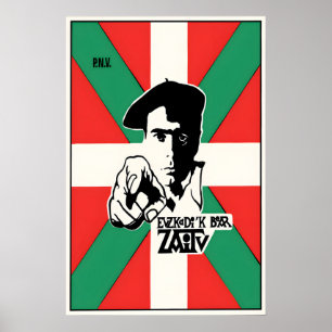 Póster Cartel de la Guerra Civil Española Partido Naciona