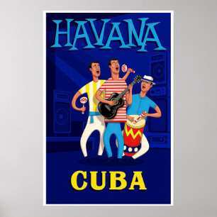 Póster Cartel de La Habana, Cuba