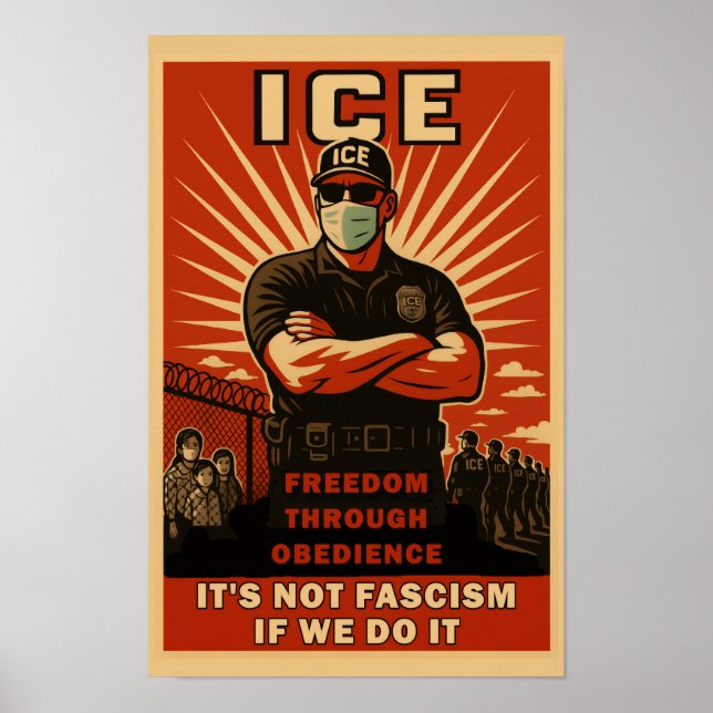 Póster Cartel de la ICE (Frente)