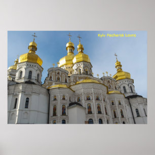 Póster Cartel de la Iglesia / Monasterio de Kyiv Pechersk