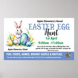 Póster Cartel de la iglesia PTA de EASTER EGG HUNT PTO