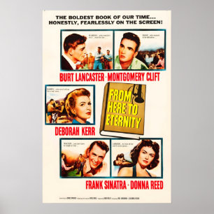 Póster Cartel de la película De aquí a la eternidad 1953 