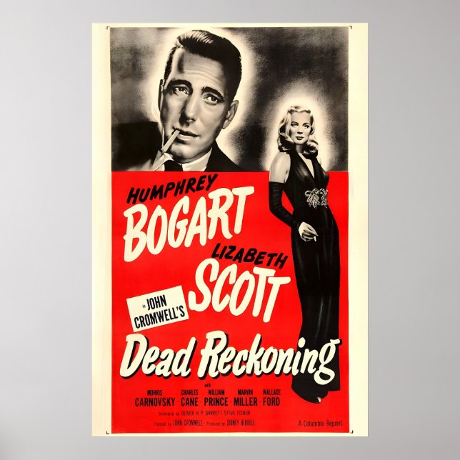 Póster Cartel de la película Dead Reckoning 1946 IMPRESIÓ (Frente)