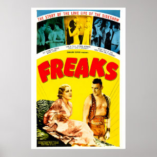 Póster Cartel de la película Freaks 1932 Cine clásico de