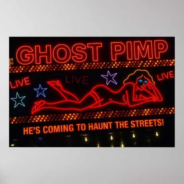 Póster Cartel de la película Ghost Pimp (Frente)