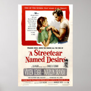 Póster Cartel de la película Un tranvía llamado Deseo 195