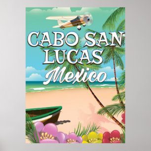 Póster Cartel de la playa de Cabo San Lucas México