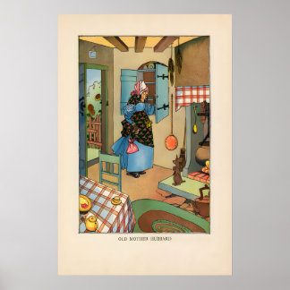 Póster Cartel de la rima infantil de la anciana Madre Hub
