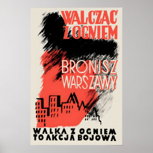Póster Cartel de la Segunda Guerra Mundial Polonia Levant