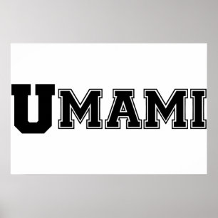PÓSTER CARTEL DE LA UNIVERSIDAD UMAMI