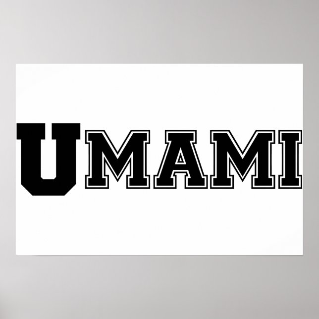 PÓSTER CARTEL DE LA UNIVERSIDAD UMAMI (Frente)