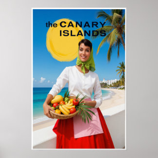 Póster Cartel de las Islas Canarias 