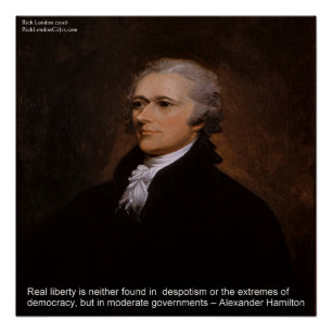 Póster Cartel de "Libertad Real" de Alexander Hamilton