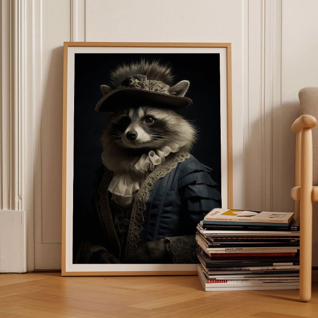 Póster Cartel de Mapache Huella de Mapache Mapache Victor (Subido por el creador)