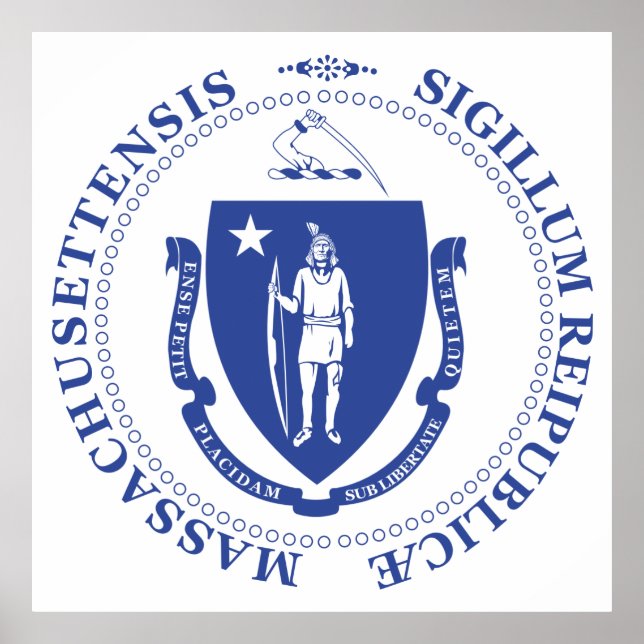 Póster Cartel de Massachusetts (Frente)