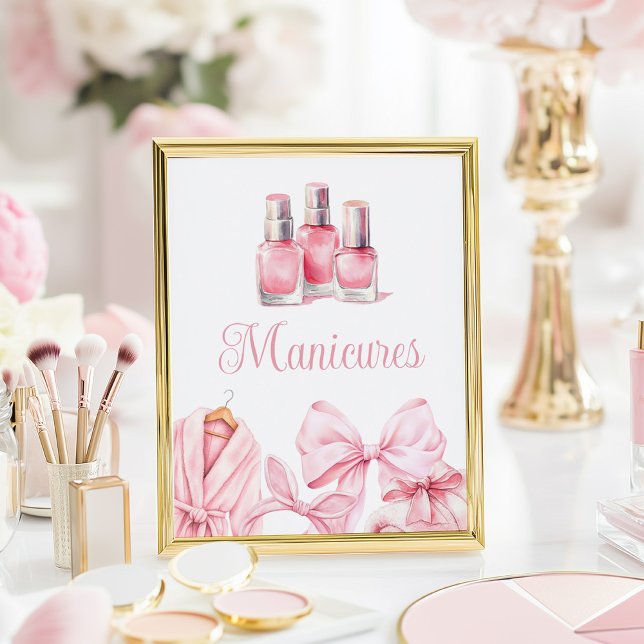 Póster Cartel de mesa de manicura de cumpleaños rosa de f (Subido por el creador)