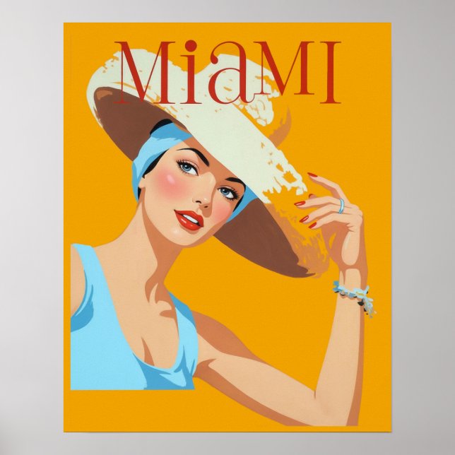 Póster Cartel de Miami  (Frente)