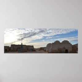 Póster Cartel de Mos Espa en el planeta Tatooine