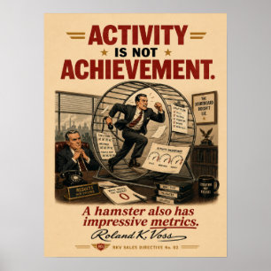 Póster Cartel de Motivación de Actividad de Ventas Rola