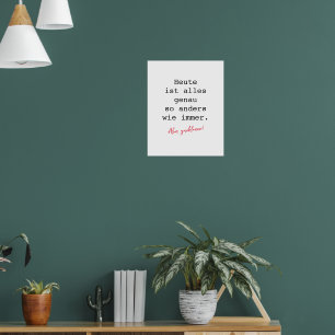 Póster Cartel de motivación máquina de escribir
