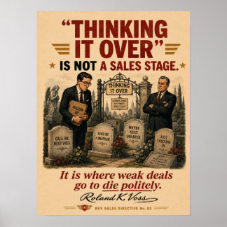 Póster Cartel de motivación para el seguimiento de ventas
