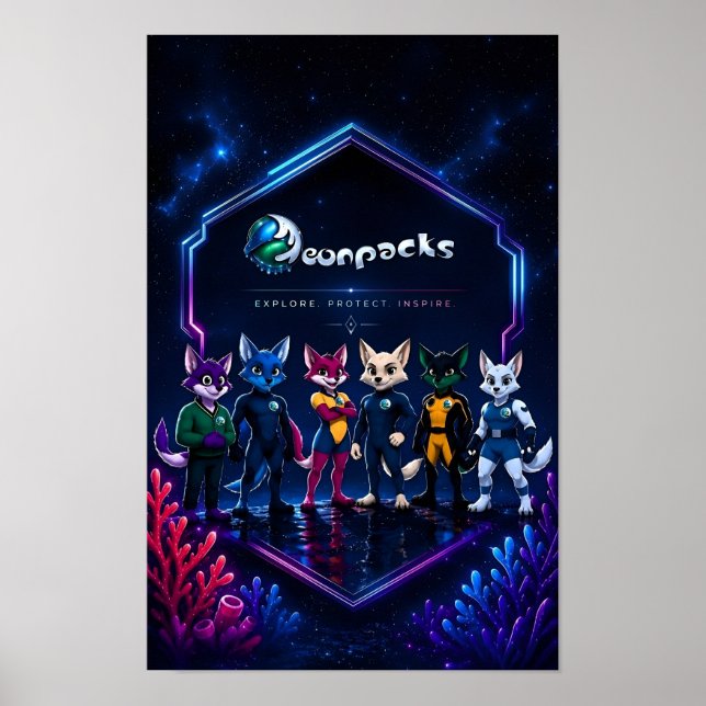 Póster cartel de Neonpacks (Frente)